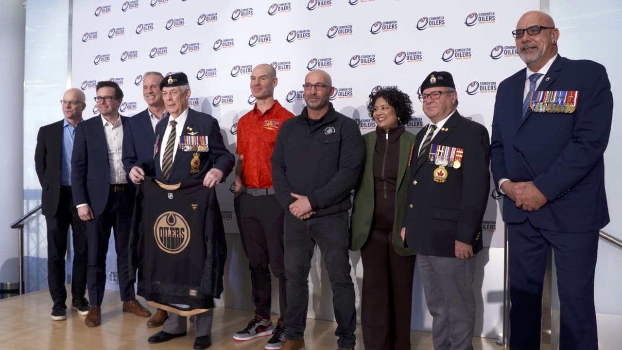 Canadian Armed Forces Recognized By Edmonton Oilers