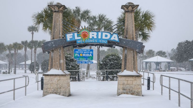 Florida Snow: Unprecedented Winter Storm Brings Record-Breaking Conditions To Gulf Coast