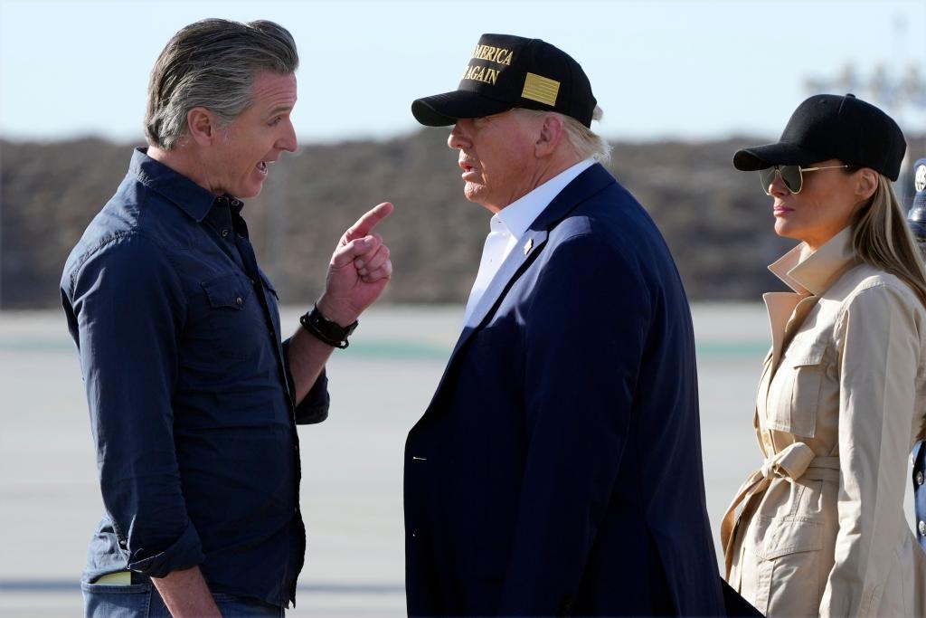 Gavin Newsom, Uninvited Guest: Tense Trump Greeting In LA