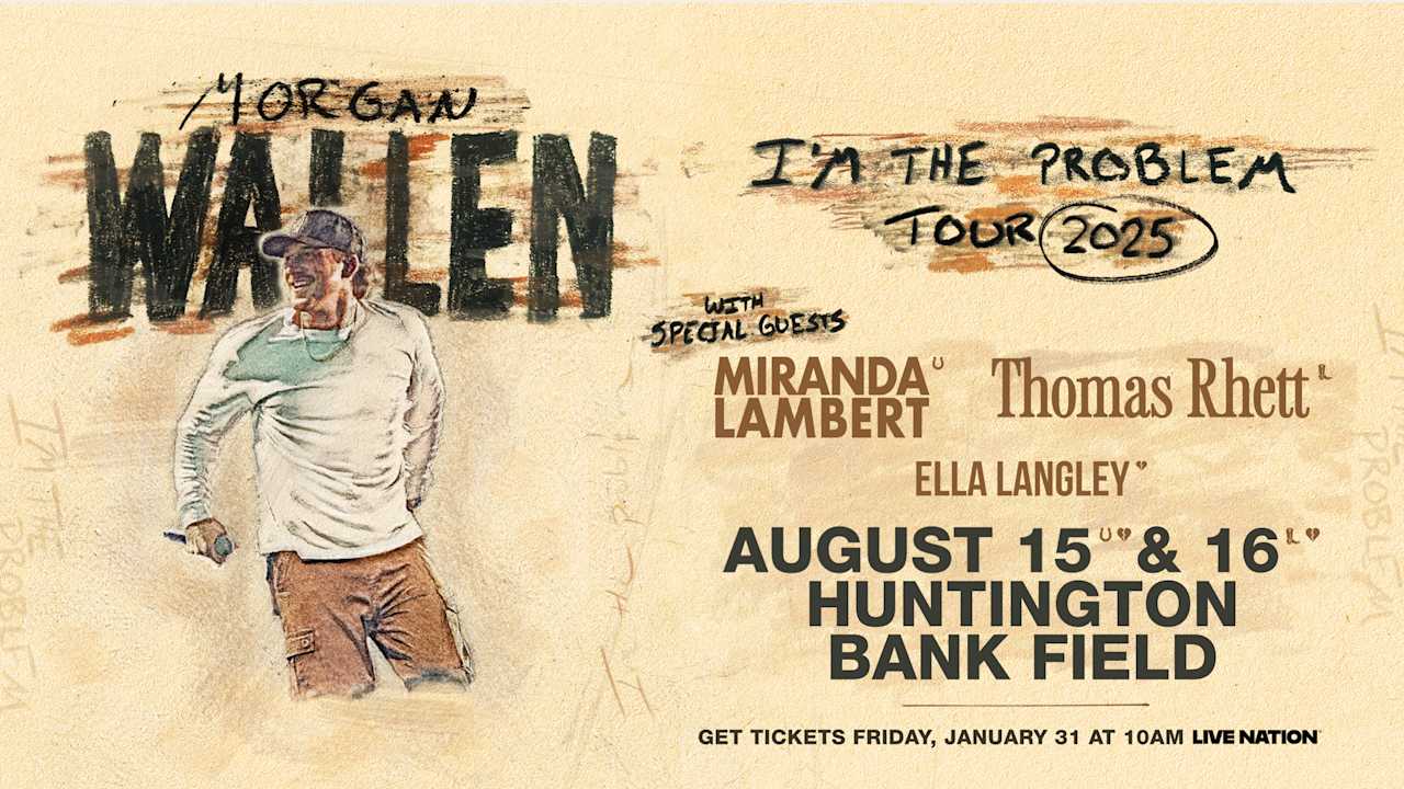 'I'm The Problem' Tour:  Morgan Wallen's 2025 Stadium Shows Announced