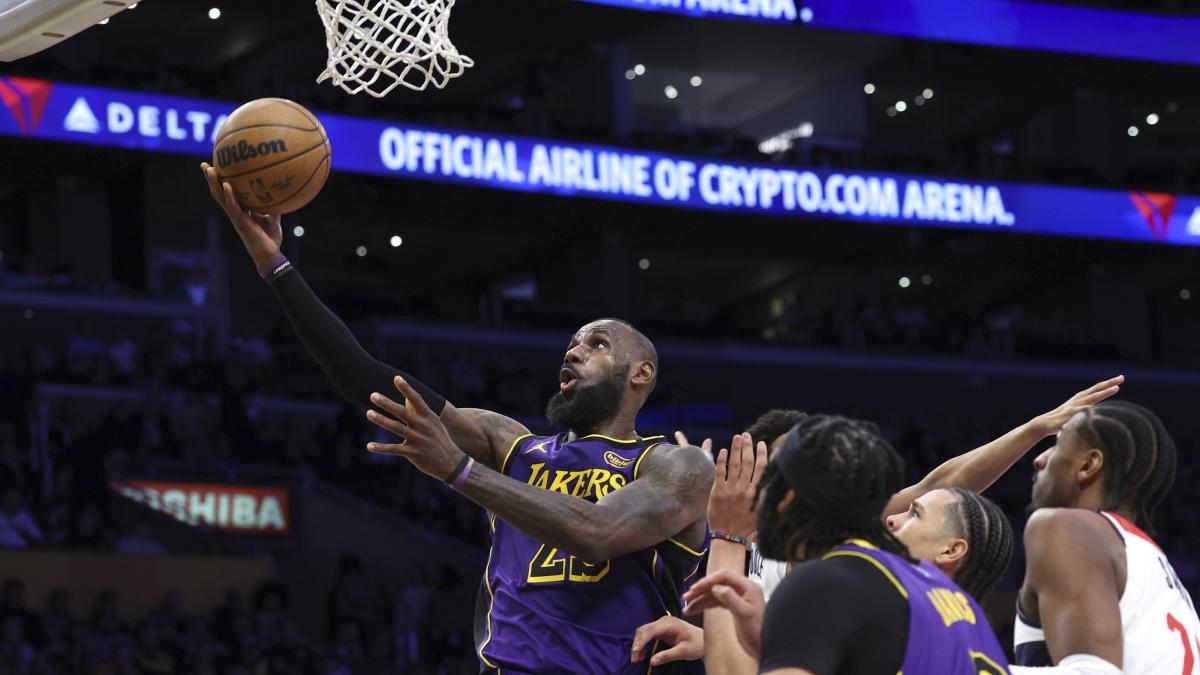 Impresionante Actuación De LeBron Impulsa A Los Lakers Ante Washington