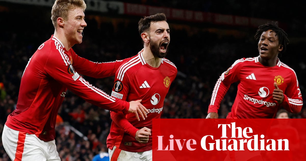 Late Goal Secures Manchester United's 2-1 Europa League Win Vs Rangers