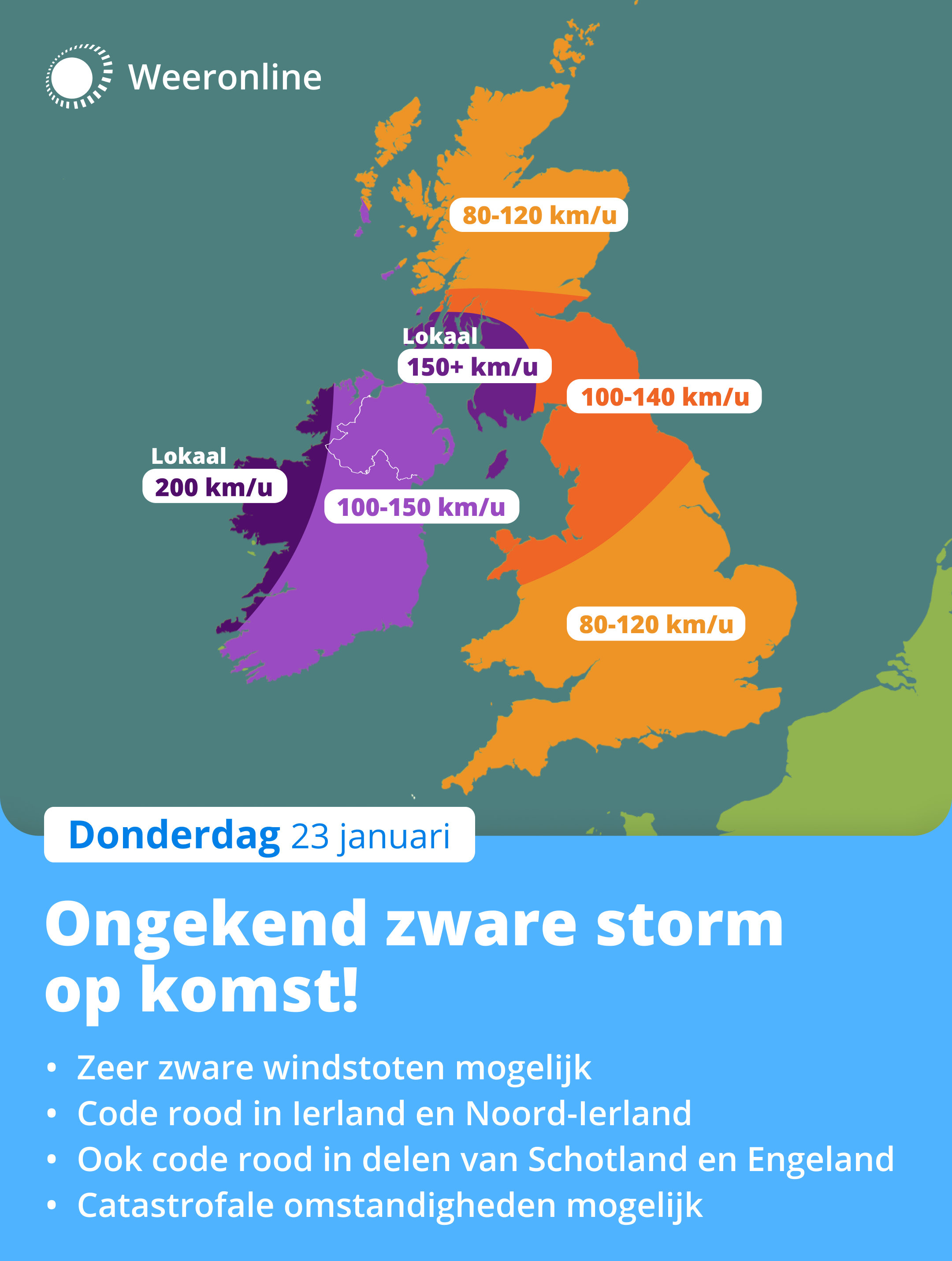 Ongekende Storm Éowyn Teistert Ierland En Het Verenigd Koninkrijk