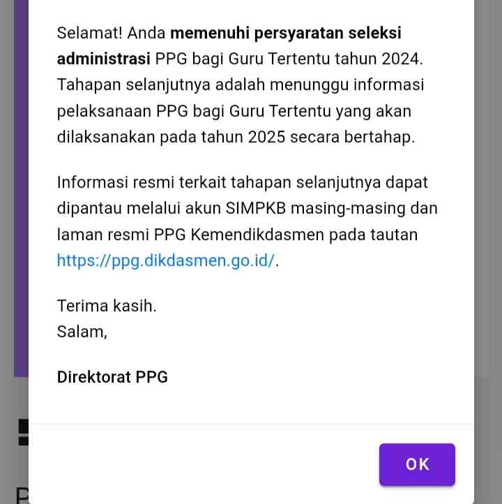 Pengumuman Hasil Seleksi Administrasi PPG: Cek Sekarang!